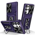thumbnail image 1 of Allytech Galaxy S23 FE Case with Ring Holder Stand, Shockproof Hybrid Rugged Heavy Duty Protective Compatible with Car Mount Bumper Phone Case for Samsung Galaxy S23 FE - Purple, 1 of 10