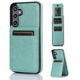 thumbnail image 1 of Allytech Galaxy S23 FE Case Wallet with Cards Slots, Luxury PU Leather Kickstand Cards Holder Anti-Scratch Shockproof Wallet Case Cover for Samsung Galaxy S23 FE - Mint, 1 of 6