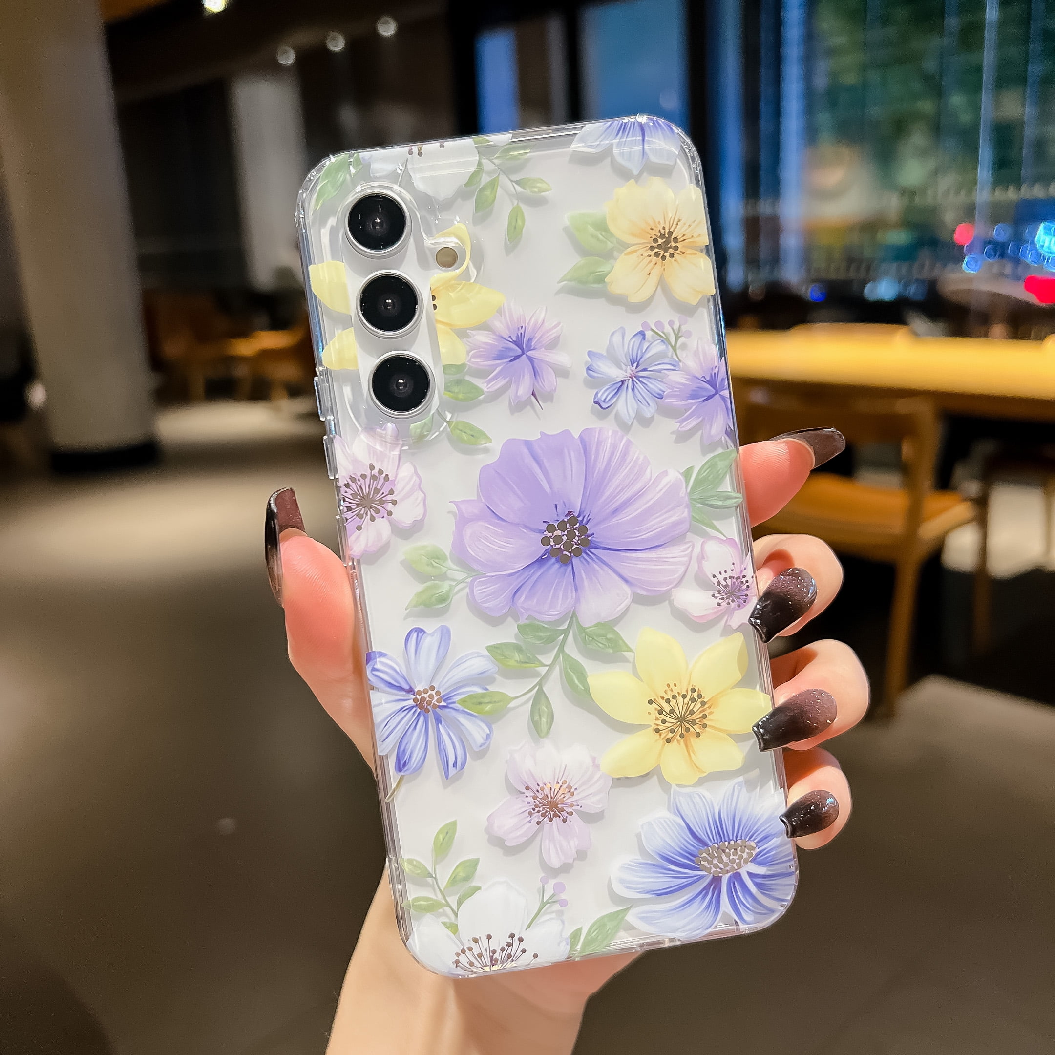 Allytech Galaxy S23 FE Case Clear, Fashion Flowers Design Slim Shell Back Cover Shockproof Anti-Scratch Bumper Luxury Phone Case for Samsung Galaxy Allytech Galaxy S23 FE Case Clear, Fashion Flowers Design Slim Shell Back Cover Shockproof Anti-Scratch Bumper Luxury Phone Case for Samsung Galaxy