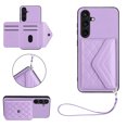 thumbnail image 1 of Allytech Galaxy S23 FE Wallet Case with Hand Wrist, Back Cover with Cards Slots Holder Luxury PU Leather Shockproof Anti-Scratch Bumper Phone Case for Samsung Galaxy S23 FE, Purple, 1 of 8