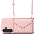 thumbnail image 1 of Allytech Galaxy S23 FE Wallet Case with Shoulder Strap, RFID Blocking Luxury PU Leather Shockproof Cards Slots Stand Anti-Scratch Magnetic Closure Phone Case for Samsung Galaxy S23 FE, Pink, 1 of 9