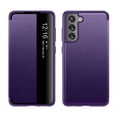 thumbnail image 1 of Allytech Galaxy S23 Plus 5G 6.6" Case and Cover, TPU Bumper + Shockproof Hard Back Shockproof Anti-Drop Full Protection Window View Function Case for Samsung Galaxy S23+ 2023, Purple, 1 of 8