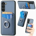 thumbnail image 1 of Allytech for Galaxy S23 Plus Case with Cards Holder, Rotating Ring Stand Slim Fit Wallet Back Cover Bumper Shockproof Phone Case for Samsung Galaxy S23 Plus - Blue, 1 of 13