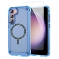 thumbnail image 1 of Allytech Galaxy S23+ Plus Case, Compatible with Magsafe Wireless Charging Transparent Anti-Scratch Bumper Back Cover for Samsung Galaxy S23 Plus - Blue, 1 of 8