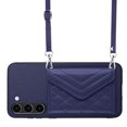 thumbnail image 1 of Allytech Galaxy S23 Plus Wallet Case with Shoulder Strap, RFID Blocking Luxury PU Leather Shockproof Cards Slots Stand Anti-Scratch Magnetic Closure Phone Case for Samsung Galaxy S23 Plus, Blue, 1 of 9