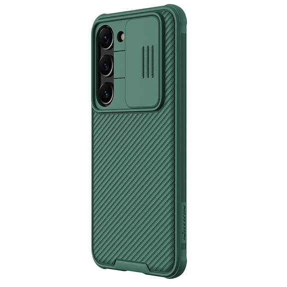 Allytech Galaxy S24 Case, Galaxy S24 Cover, Slide Camera Cover Shockproof Rugged Protective TPU PC Back Cover Case for Samsung Galaxy S24 6.2" - Darkgreen