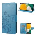 thumbnail image 1 of Allytech for Galaxy S24 FE Case Wallet, Galaxy S24 FE Case for Women, PU Leather Butterfly Flower Embossed Shockproof Protective Stand Cards Slots Wallet Case Cover for Samsung Galaxy A06, Blue, 1 of 6