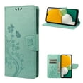 thumbnail image 1 of Allytech for Galaxy S24 FE Case Wallet, Galaxy S24 FE Case for Women, PU Leather Butterfly Flower Embossed Shockproof Protective Stand Cards Slots Wallet Case Cover for Samsung Galaxy A56 5G, Mint, 1 of 6