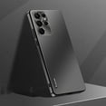 thumbnail image 1 of Allytech Galaxy S24 Plus Case, Ultra Slim Fit Lightweight Shockproof Anti-scratch Aluminum Metal Frame Case Camera Cover Bumper Case for Samsung Galaxy S24 Plus 5G - Black, 1 of 4