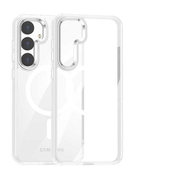 Allytech Galaxy S24 Plus Magnetic Case Clear, Rugged Hybrid Anti-Yellow Shockproof Anti-Scratch Slim Fit Phone Case for Samsung Galaxy S24 Plus - Clear
