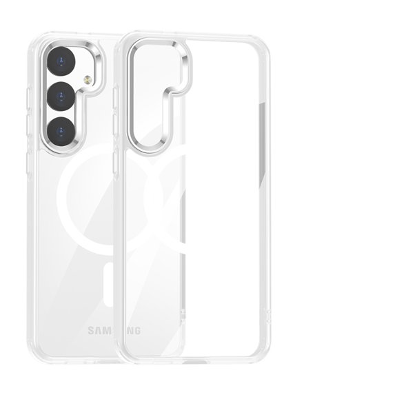 Allytech Galaxy S24 Plus Magnetic Case Clear, Rugged Hybrid Anti-Yellow Shockproof Anti-Scratch Slim Fit Phone Case for Samsung Galaxy S24 Plus - Clear