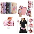thumbnail image 1 of Allytech Galaxy S24 Plus Wallet Case RFID Blocking, Multi-Functional Detachable Back Cover Zipper Pocket Hand Wrist Shoulder Strap Lanyard Purse Carrying Bag Case for Samsung Galaxy S24 Plus, Pink, 1 of 13