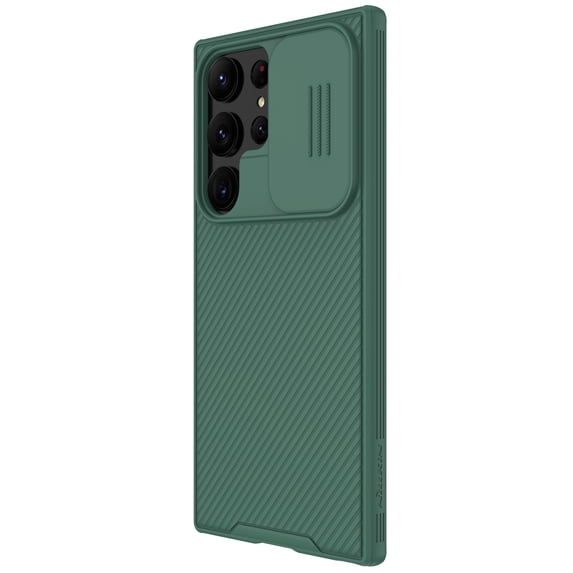Allytech Galaxy S24 Ultra Case, Slide Camera Cover Shockproof Rugged Protective TPU PC Back Cover Case for Samsung Galaxy S24 Ultra - Darkgreen