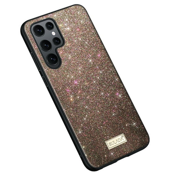 Allytech Galaxy S24 Ultra Glitter Case for Girls Women, Bling Design Hard Shell Slim Bumper Anti-Scratch Shockproof Fashion Phone Case Cover for Samsung Galaxy S24 Ultra, Brightcolor