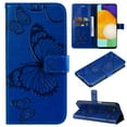 thumbnail image 1 of Allytech Galaxy S24 Wallet Case, Big Butterfly Design Luxury PU Leather Flip Folio Stand Cards Slots Hand Wrist Shockproof Phone Case for Samsung Galaxy S24 - Blue, 1 of 6