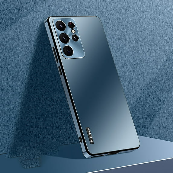 Allytech Galaxy S25 Case, Ultra Slim Fit Lightweight Shockproof Anti-scratch Aluminum Metal Frame Case Camera Cover Bumper Case for Samsung Galaxy S25 5G - Deep Blue