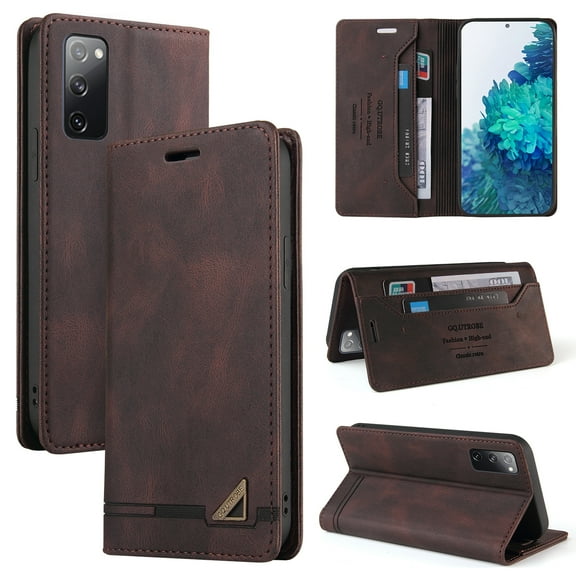 Allytech Galaxy S25 Plus Wallet Case,PU Leather RFID Blocking Cards Holders Protective Anti-scratch Flip Stand Wallet Case Cover for Samsung Galaxy S25+ Plus - Brown