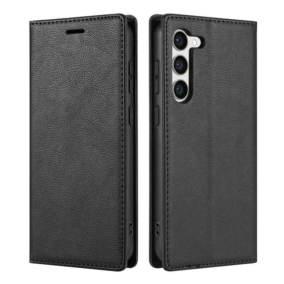 Allytech Galaxy S25 Wallet Case with Cards Holder, PU Leather RFID Blocking Shockproof Flip Cover Stand Anti-Scratch Retro Business Wallet Case for Samsung Galaxy S25 - Black