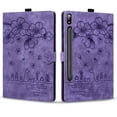 thumbnail image 1 of Allytech Galaxy S8 Ultra Case SM-X900 X906, Premium PU Leather Stand Folio Flip Full Body Protective Shockproof Pencil Holder Anti-Scratch Case Cover for Samsung Galaxy S8 Ultra 14.6" - Purple, 1 of 7