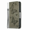 thumbnail image 1 of Allytech Galaxy S9 Plus Case, Slim Fit PU Leather Folio Butterfly Embossed Shockproof Wrist Hand Strap Flip Cards Holder Wallet Case TPU Back Cover for Samsung Galaxy S9+ Plus, Gray, 1 of 8