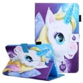 thumbnail image 1 of Allytech Galaxy Tab A 10.1" 2016 Case T580 T585, Slim Fit PU Leather Shockproof Lightweight Kickstand Auto Sleep Wake Folio Flip Case Cover Samsung Galaxy Tab A 10.1" T580, Unicorn, 1 of 7