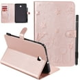 thumbnail image 1 of Allytech Galaxy Tab A 8.0 20108 Case SM-T387 (Not for T380), PU Leather Folio Flip Cover Folding Stand Pencil Holder Shockproof TPU Back Cover for Samsung Galaxy Tab A 8.0 T387, Rosegold, 1 of 1