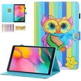 thumbnail image 1 of Allytech Galaxy Tab A 8.0 2019 Case, T290 T295 Case, PU Leather Slim Folio Multi Angle Stand Protection TPU Back Cover Case for Samsung Galaxy Tab A 8.0 2019 Released Without S Pen Model,Colorful Owl, 1 of 1