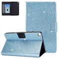 thumbnail image 1 of Allytech Galaxy Tab A 8.0 Case 2019 Released SM-T290 T295, Glitter Bling PU Leather Slim Shell Multi Angle Stand Shockproof Cover for Girls Women for Samsung Galaxy Tab A 8.0 2019 T290, Blue, 1 of 5