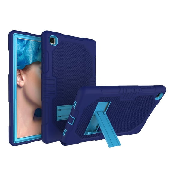 Allytech Galaxy Tab A7 10.4" Case 2020 SM-T500 T505 T507, Protection Drop Proof Kickstand [Without Screen Protector] Kids Friendly Cover Case for Samsung Galaxy Tab A7 10.4" T500, Navyblue/Blue