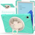 thumbnail image 1 of Allytech Galaxy Tab A7 10.4" Case with Screen Protector, SM-T500 T505 T507 Case, Shock-absorbing Rugged Kickstand Hand Strap Defender Case Cover for Samsung Galaxy Tab A7 10.4" T500, Mint, 1 of 9