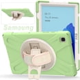 thumbnail image 1 of Allytech Galaxy Tab A7 10.4" Case with Screen Protector, SM-T500 T505 T507 Case, Shock-absorbing Rugged Kickstand Hand Strap Defender Case Cover for Samsung Galaxy Tab A7 10.4" T500, Matchagreen, 1 of 9