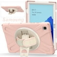 thumbnail image 1 of Allytech Galaxy Tab A7 10.4" Case with Screen Protector, SM-T500 T505 T507 Case, Shock-absorbing Rugged Kickstand Hand Strap Defender Case Cover for Samsung Galaxy Tab A7 10.4" T500, Pink, 1 of 9