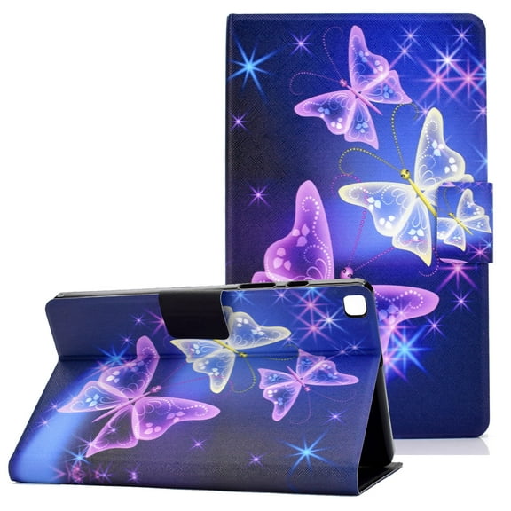 Allytech Galaxy Tab A7 Lite 8.4 Case SM-T220 T225, Slim Fit PU Leather Multi Angle Viewing Stand Shockproof Folio Flip Cover Case for Samsung Galaxy Tab A7 Lite 8.4-inch 2021 Released, Butterfly