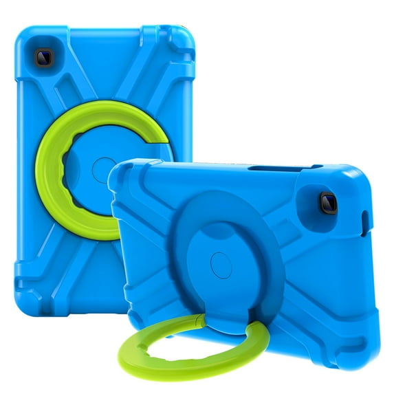Allytech for Galaxy Tab A7 Lite 8.7" Case 2021(Model SM-T220/SM-T225), Shockproof Protective Kids Friendly Heavy Duty Handle Rotatable Kickstand Case for Samsung Galaxy Tab A7 Lite 2021, Blue Green