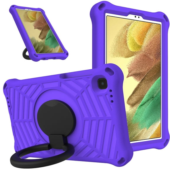 Allytech Galaxy Tab A7 Lite 8.7 Case 2021 SM-T220 T225, Soft EVA  Case for Kids Rotating Stand Handle Heavy Duty Protective Shockproof Kids Friendly Case Cover for Samsung Galaxy A7 Lite 8.7"-Purple