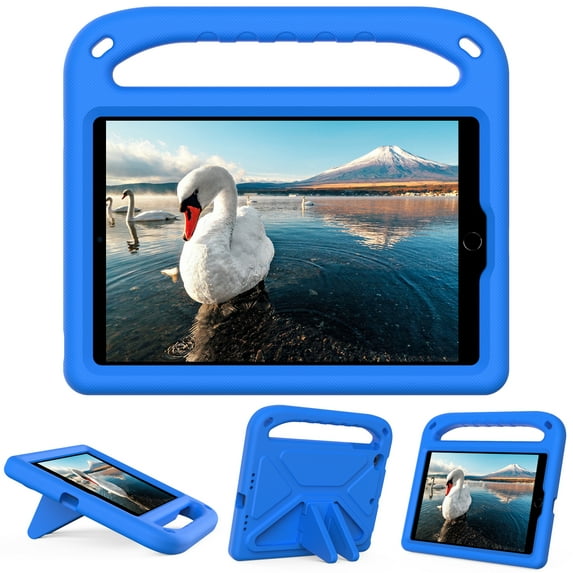 Allytech Galaxy Tab A7 Lite 8.7-inch Case SM-T220 T225 T227, Soft Rubber EVA Kids Friendly Heavy Duty Protection Shock Absorption Handle Stand Case Cover for Samsung Galaxy Tab A7 Lite 8.7, Blue