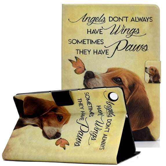 Allytech Galaxy Tab A8 10.5" Case Cover SM-X200, Slim Fit Multi Angle Viewing Stand Flip Smart Cover Auto Sleep Wake Shockproof Protection Case for Samsung Galaxy Tab A8 10.5" X200 X205 X207 - Dog