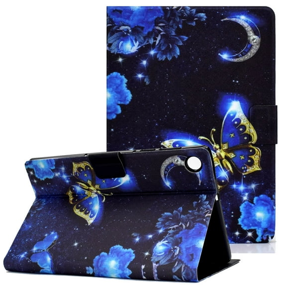 Allytech Galaxy Tab A8 10.5" Case SM-X200, Slim Fit Multi Angle Viewing Stand Flip Smart Cover Auto Sleep Wake Shockproof Protection Case for Samsung Galaxy Tab A8 10.5" X200 X205 X207- Butterfly