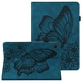 thumbnail image 1 of Allytech Galaxy Tab A8 10.5" Case X200, PU Leather Pretty Butterfly Embossed Cards Slots Pen Holder Shockproof Auto Sleep Wake Case Cover for Samsung Galaxy Tab A8 10.5" X200 X205 X207 - Blue, 1 of 6
