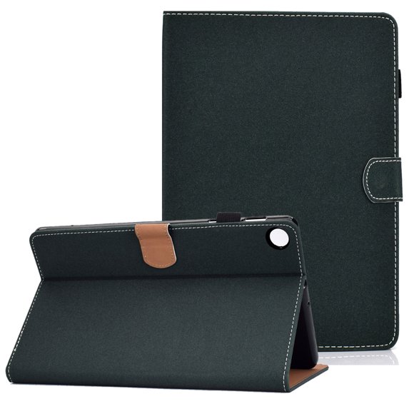 Allytech Galaxy Tab A8 10.5" Case X200, Premium PU Leather Flip Folio Smart Cover Auto Sleep Wake Full Protection Kickstand Shockproof Case Cover for Samsung Galaxy Tab A8 10.5" X200 X205 - Green