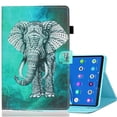 thumbnail image 1 of Allytech Galaxy Tab A8 Case 10.5" SM-X200 X205 X207, Slim Fit PU Leather Flip Cover Auto Sleep Wake Shockproof Protection Kickstand Pencil Holder Case for Samsung Galaxy Tab A8 10.5-Inch - Elephant, 1 of 7