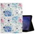 thumbnail image 1 of Allytech Galaxy Tab A8 Case 10.5" X200, Slim PU Leather Auto Sleep Wake Multi Angle Viewing Stand Shockproof Scratch Resistant Case Cover for Samsung Galaxy Tab A8 10.5" 2022 X200 - Blue Flower, 1 of 5