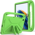 thumbnail image 1 of Allytech Galaxy Tab A9+ 11" Case for Kids, Soft EVA Rubber Shockproof Lightweight Handle Stand Bumper Cute Design Kids Friendly Case Cover for Samsung Galaxy A9 Plus 11" SM-X210 X215 X216 - Green, 1 of 5