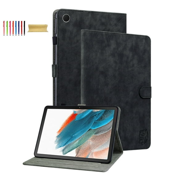 Allytech Galaxy Tab A9+ Case 11" 2023 Released SM-X210 X215 X216, Slim Fit PU Leather Shockproof Multi Angle Stand Cards Slots Pencil Holder Case Cover for Samsung Galaxy Tab A9+ Plus - Black