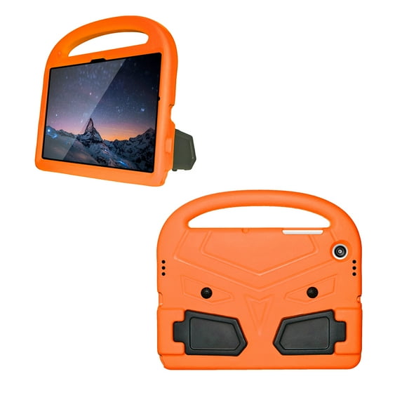 Allytech Galaxy Tab A9+ Case, Kids Friendly EVA Rubber Stand Handle Grip Shockproof Protective Lightweight Cute Case Cover for Galaxy Tab A9 Plus 11" SM-X210 X215 X217 - Orange