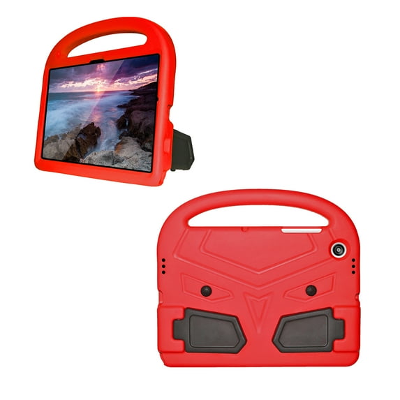Allytech Galaxy Tab A9+ Case, Kids Friendly EVA Rubber Stand Handle Grip Shockproof Protective Lightweight Cute Case Cover for Galaxy Tab A9 Plus 11" SM-X210 X215 X217 - Red