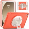 thumbnail image 1 of Allytech for Galaxy Tab A9 Plus 11" Case SM-X210 X215, Heavy Duty Shockproof Rotating Kickstand Kids Friendly Rugged Hybrid PC TPU Back Cover Case for Samsung Galaxy Tab A9+, Coral, 1 of 10