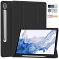 thumbnail image 1 of Allytech Galaxy Tab S10+ Case 12.4" SM-X820 X826B, Trifold Stand Smart Cover Auto Sleep Wake Protective Shockproof With Pencil Holder Slim Cover Case for Samsung Galaxy Tab S10+ Plus 2024 - Black, 1 of 7