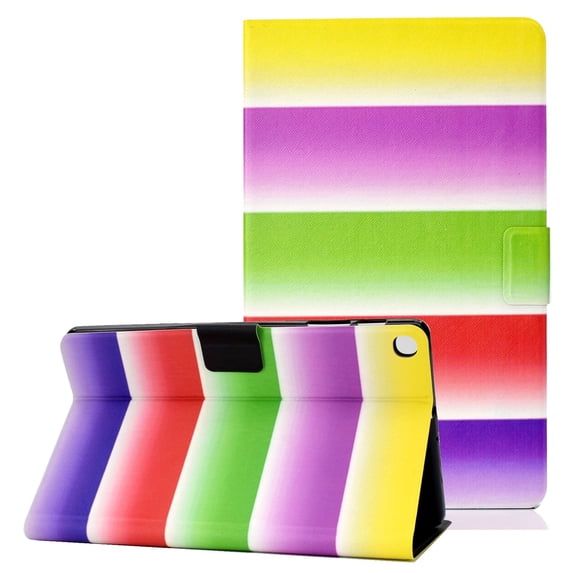 Allytech Galaxy Tab S5e 10.5" Case 2019, T720 T725 Case, PU Leather Slim Fit Colorful Pattern Smart Cover Auto Sleep Wake Folio Stand Flip TPU Back Cover for Samsung Galaxy Tab S5e 10.5,Stripe