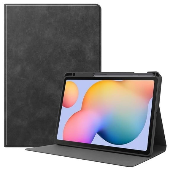 Allytech Galaxy Tab S6 Lite 10.4“ Case 2022/2020 Model (SM-P610/P613/P615/P619), Slim Auto Sleep Wake Smart Cover Multi Angle Stand TPU Back Shell Case for Samsung Galaxy Tab S6 Lite 10.4" - Black